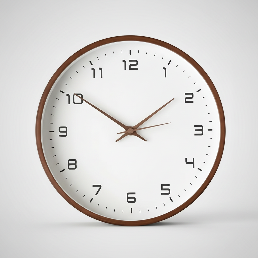 Calvior Large Wooden Wall Clock – Elegant Minimalist Decor for Modern Homes