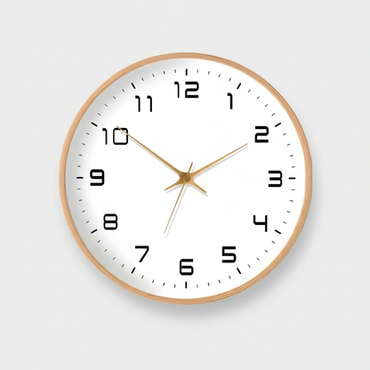 Calvior Large Wooden Wall Clock – Elegant Minimalist Decor for Modern Homes