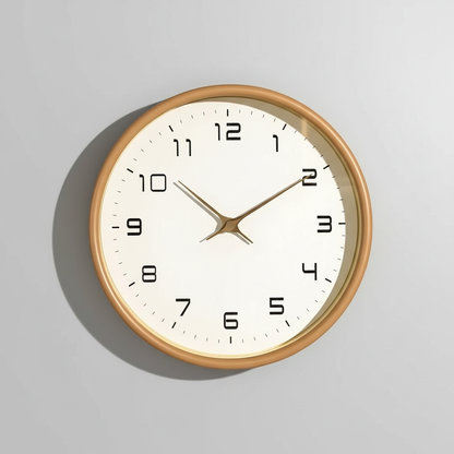 Calvior Large Wooden Wall Clock – Elegant Minimalist Decor for Modern Homes