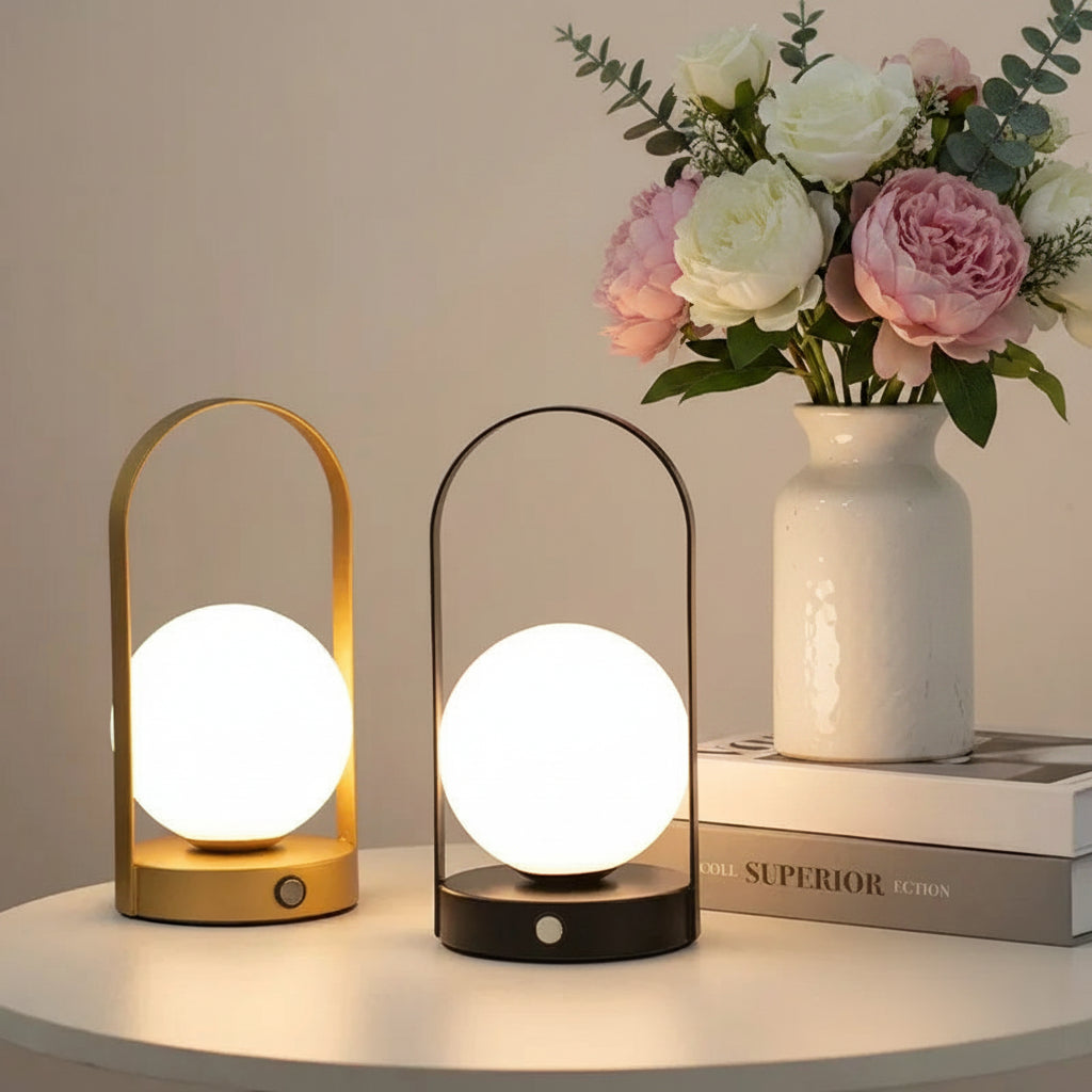 Veridan Solis Rechargeable Outdoor Table Lamp for Gardens and Patios