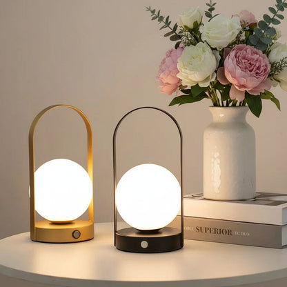 Veridan Solis Rechargeable Outdoor Table Lamp for Gardens and Patios