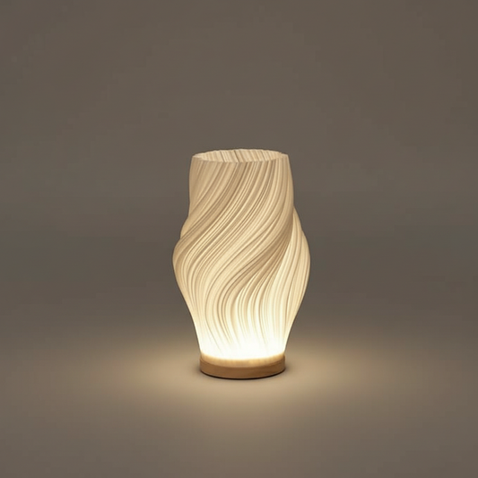 Wavecrest Table Lamp - Contemporary Bedside Lighting