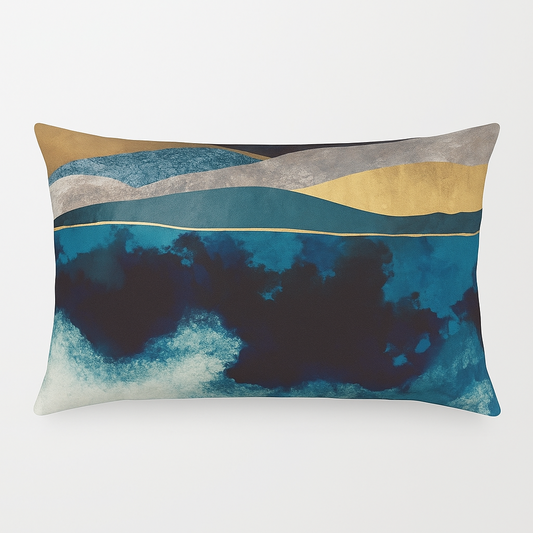 Waven Watercolor Stripes Decorative Pillowcase – Elegant Accent for Home Decor